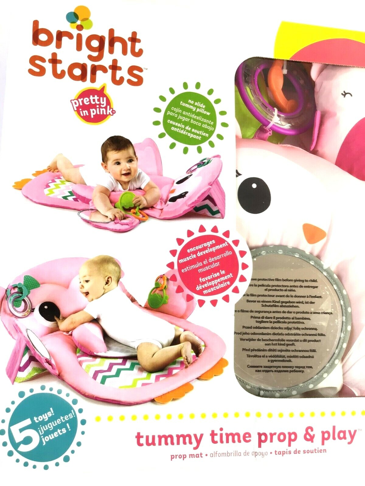 bright starts two can play tummy time playmat