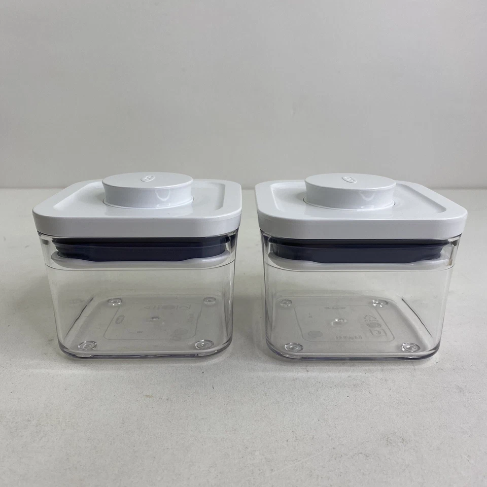 OXO Pop Contenedor Pequeño Cuadrado Mini (0,4 Qt) Juego de 2 Foto 3 de 4