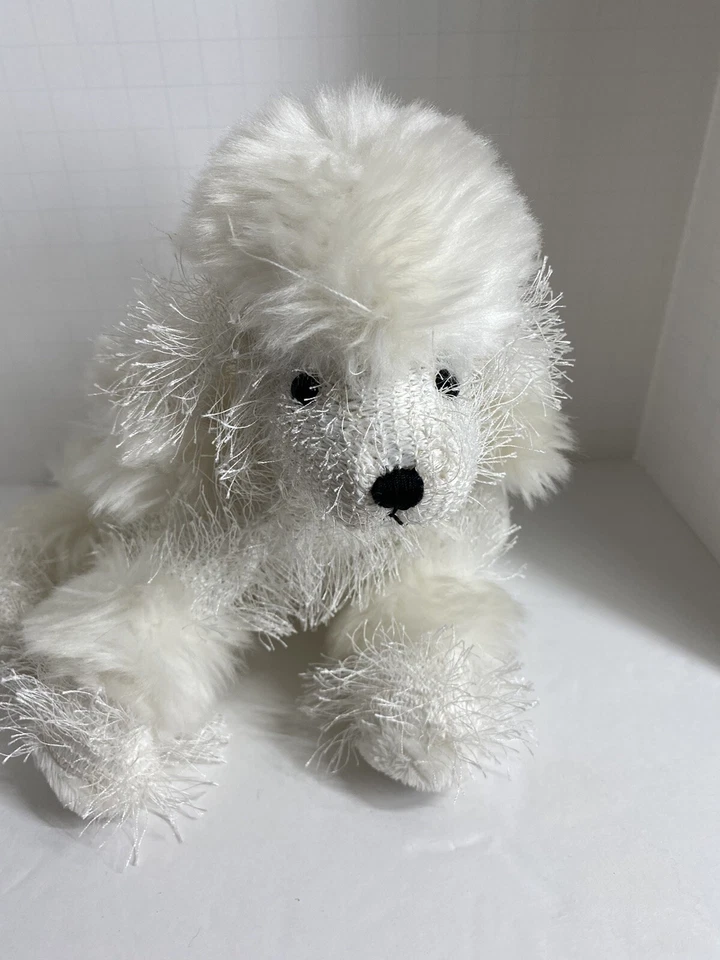 Ganz Webkinz WHITE POODLE Plush Puppy Dog Stuffed Animal NO CODE 7 Inch - Image 2 of 4