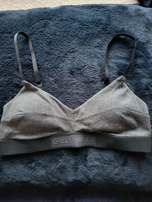 Hollister Gilly Hicks Dark grey Bralette M UK