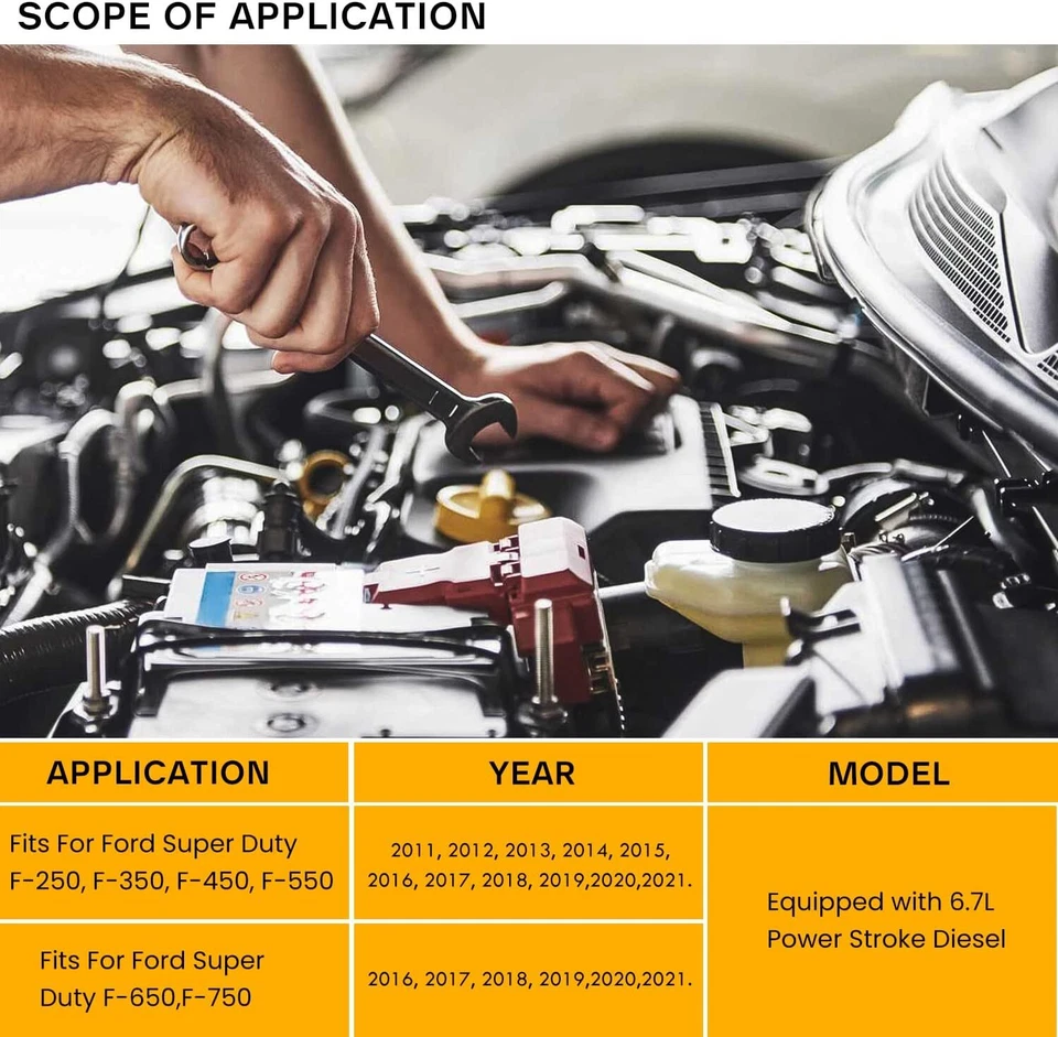 Herramientas de instalación de sello de cigüeñal trasero 303-1514 6,7 L para Ford Super Duty F-250 11-21 Foto 4 de 4