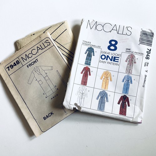 McCall’s Pattern Misses’ & Men’s Robe 8 Great Looks 7948 Bath Housecoat Unisex - Bild 2 von 3
