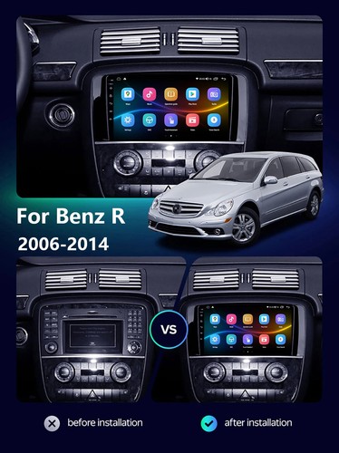 For Mercedes Benz R Class W251 R280 R300 R350 GPS Navigation Android Car Radio - Picture 2 of 32
