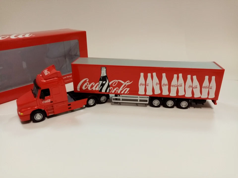 Volvo NH12 COCA-COLA Coke Cab E Rimorchio 1/50 Modello Diecast Camion - Immagine 3 di 4
