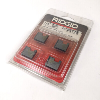 Ridgid 66115 British Standard Pipe Taper pipe chasers 1/4'' BSPT New NFP Sealed