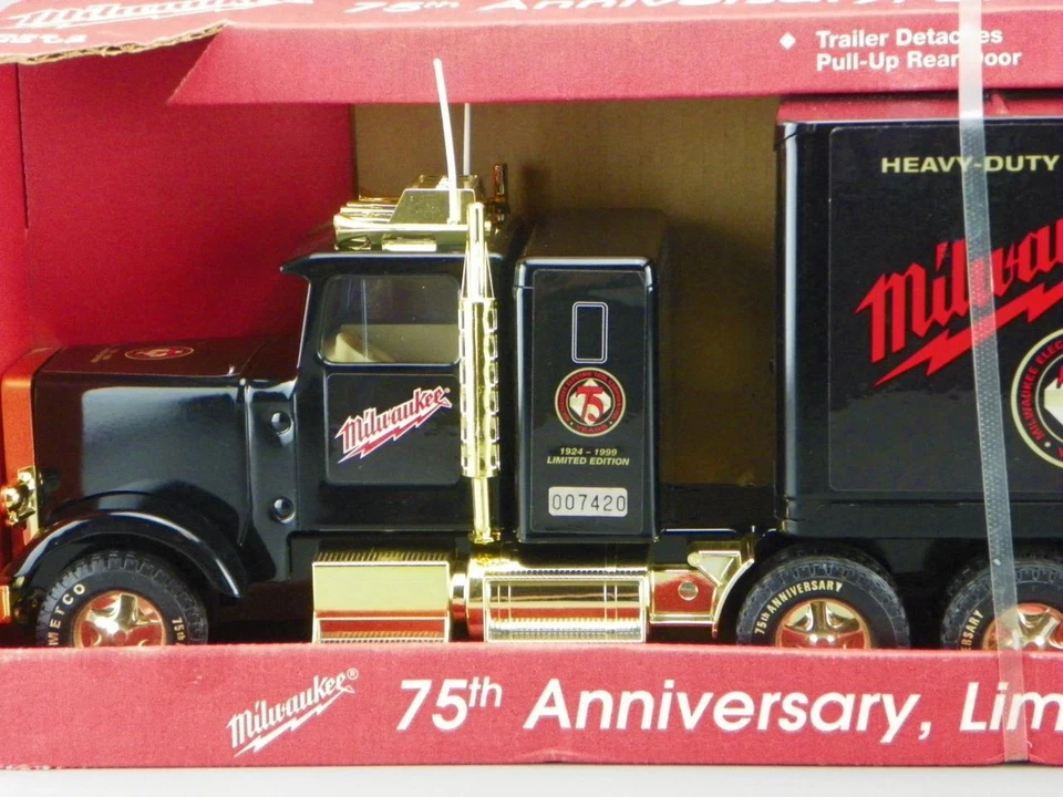 Vintage 1999 Nylint 24" Steel Milwaukee Tools Lmt Edt Tractor Trailer Semi NEW! - Image 3 of 4