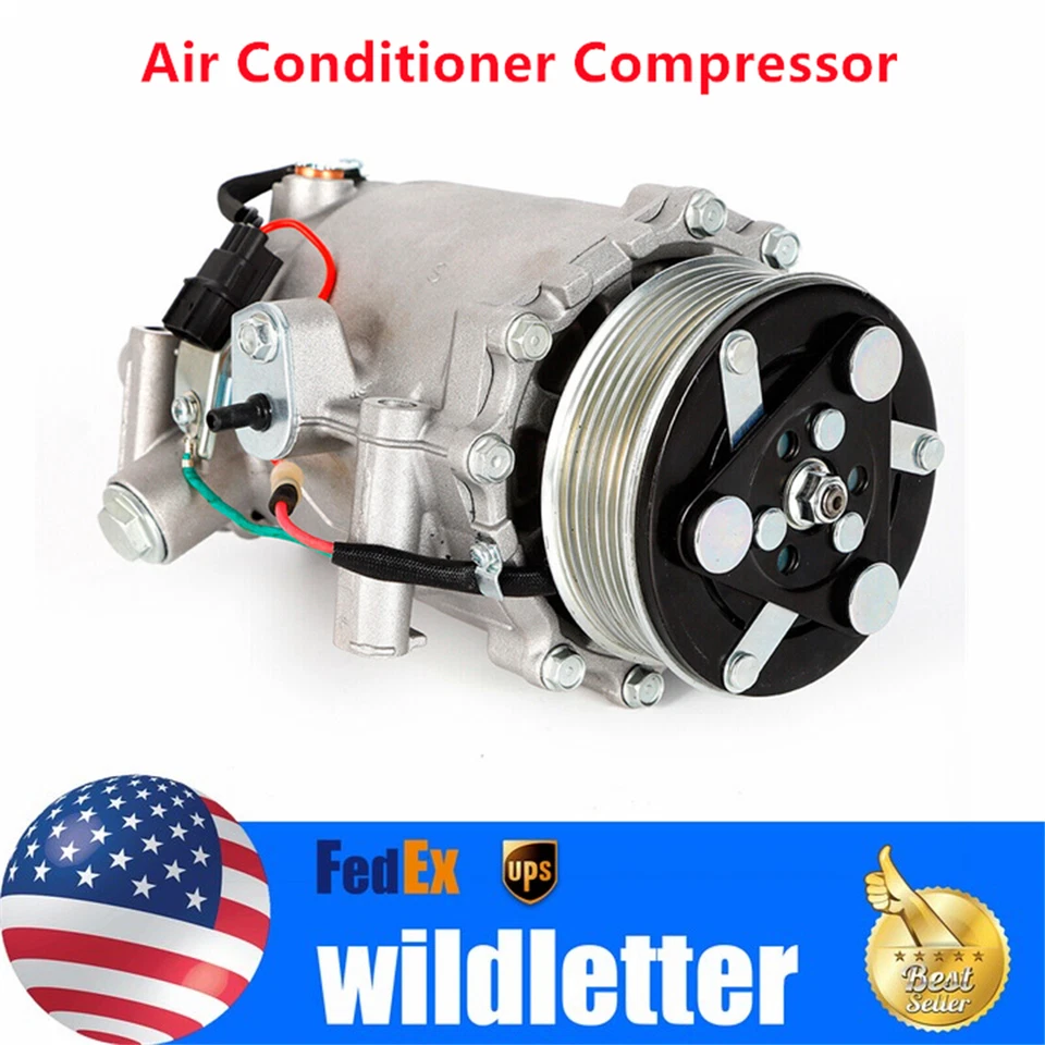 AC Compressor For 2007-2014 Honda CR-V 2007-2012 Acura RDX 2.3L 13-15 ILX 2.4L Foto 2 de 4