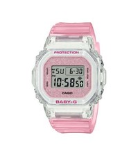 Casio Baby-G Damenuhr Digital Alarm Licht Transparent Pink BGD-565GC-4ER