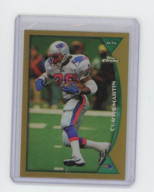 Curtis Martin 1998 Topps Chrome Refractor #10 Patriots Hall of Fame Jets RB