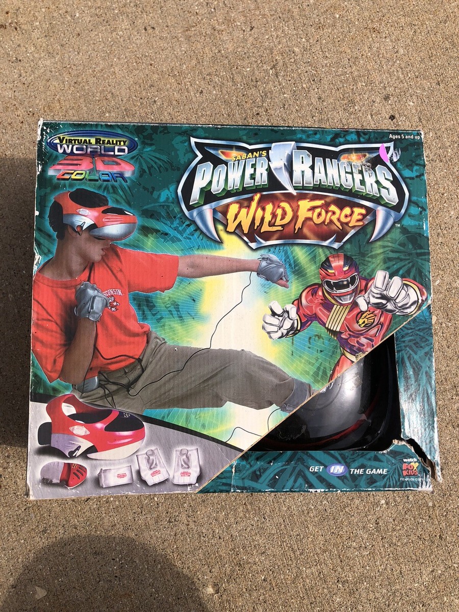 Mighty Power Rangers Wild Force Virtual Reality World 3d Color for