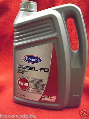 5 L Comma Diesel Diesel Synthetic 5W-40 Motor Oil Mercedes for VW Audi BMW Ford