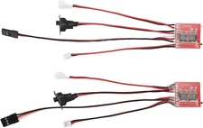 2Pcs 30A Micro Brushed ESC Winch Control Bidirectional ESC Speed Controller Acce