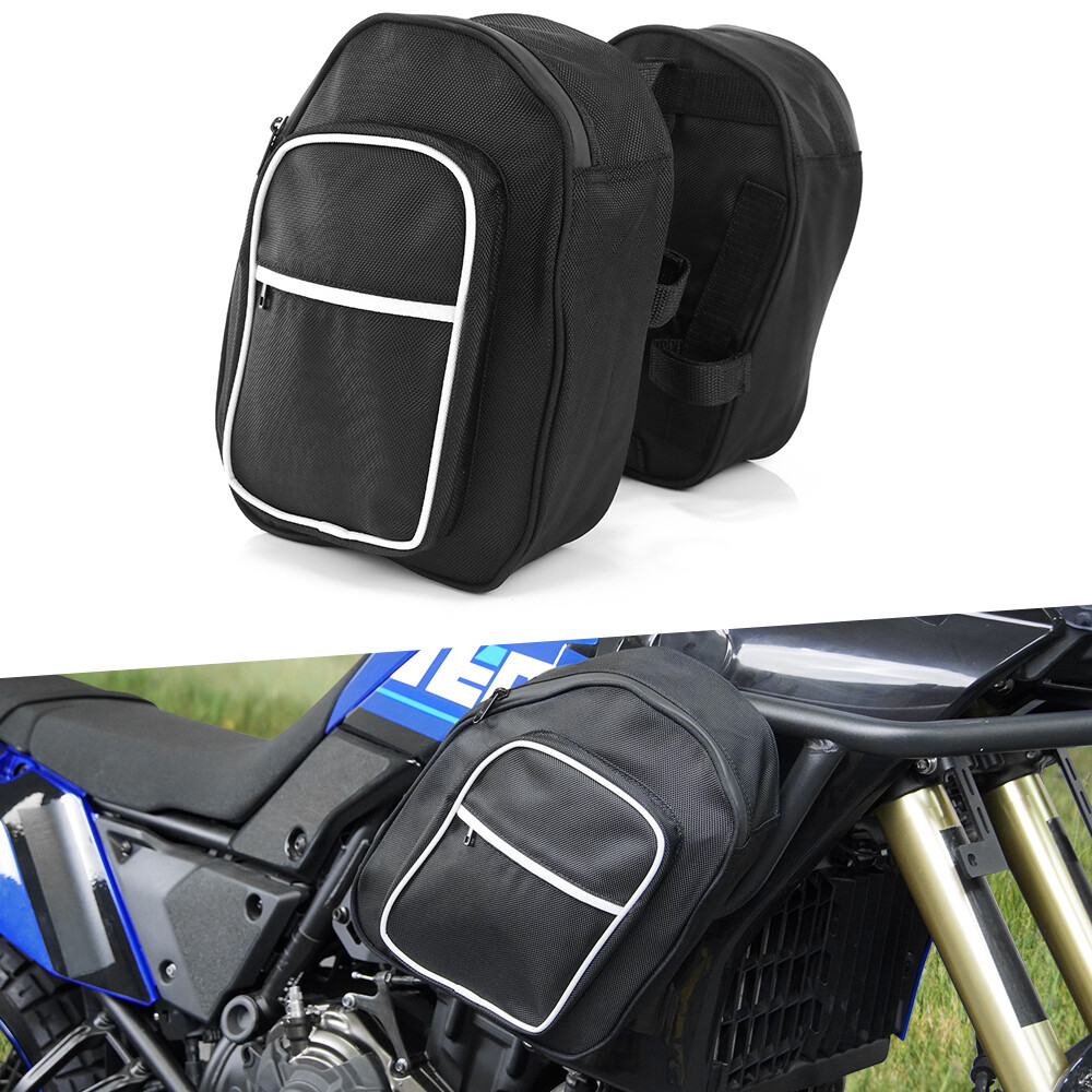 Crash Bar Bag Side Pannier Bag Fit For Aprilia Tuono V4 1100 Factory 2015-2023