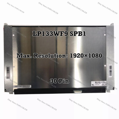 LP133WF9 SPB1 LP133WF9 (SP)(B1) 1920×1080 FHD IPS eDP 30 Pin Laptop LCD Screen