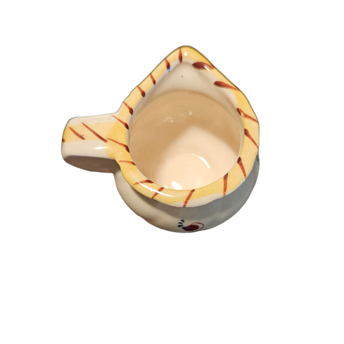 Vintage Measuring Cups 4ct Handpainted Ceramic 1/8, 1/4, 1/2, 1 Cup Capacity - Picture 9 of 13