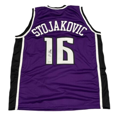 激レア‼️NBAユニフォーム SacramentoKings Stojakovic Peja Stojakovic Signed Sacramento Kings Custom Jersey
