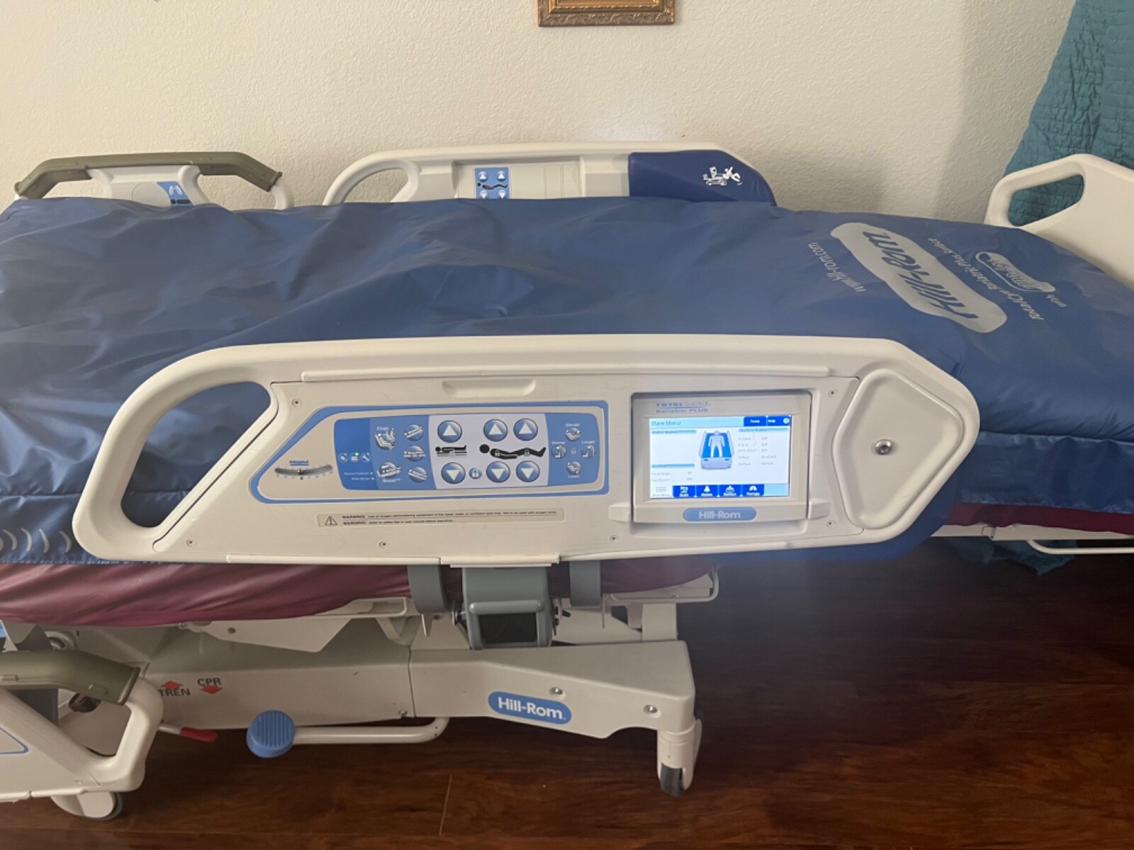 Used HillRom TotalCare Hospital Bed+Air Mattress eBay