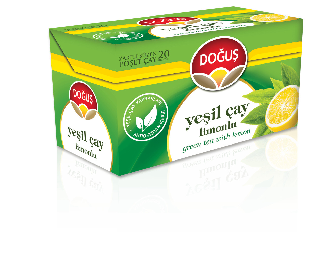 , Green Tea Slim Herbal Tea Fruit Tea ( 4 Box X 20 Bags)