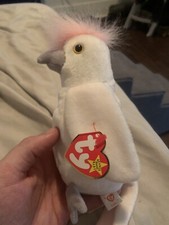 TY Beanie Baby Kuku the Cockatoo TAG ERRORS RARE RETIRED 1997/1998 Mint