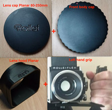 4x accessories for ROLLEIFLEX SL66 Planar 80-250mm lens hood , body cap, grip