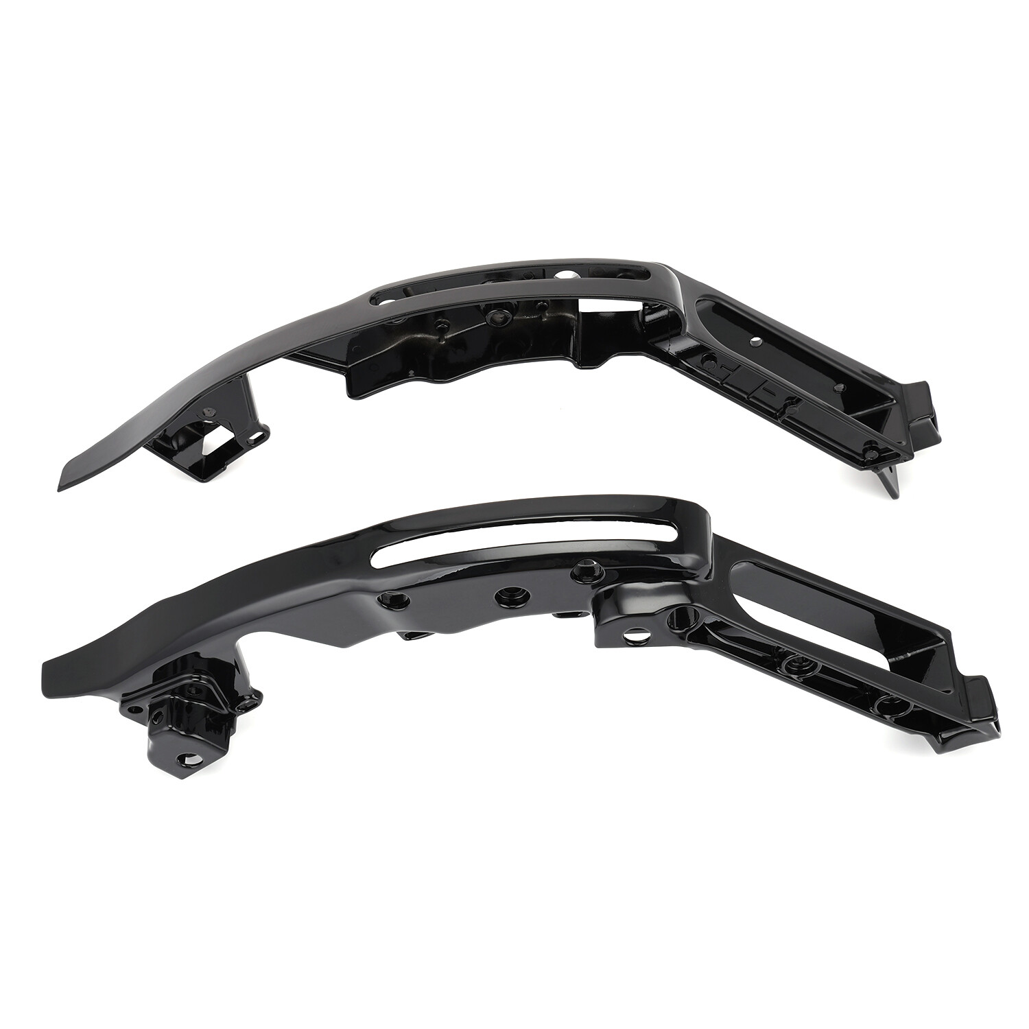 Gloss Black Fender Support Kit For Harley Touring FLHT CVO Street Glide 2014-24
