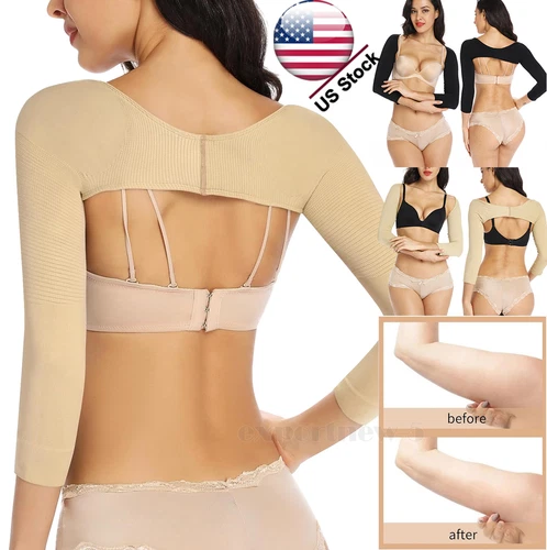 Mangas de compresión modeladoras de brazo superior corrector de postura brazo superior ropa moldeadora más delgada - Imagen 1 de 11