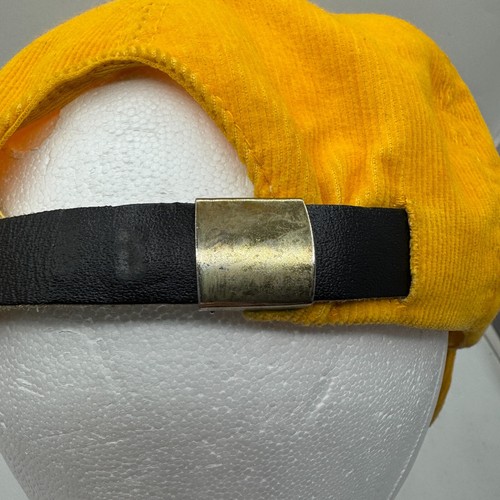 Vintage Good News Eier Cord Riemen Rücken Mütze gelb Kappe Heartland Kopfbedeckung - Bild 6 von 11