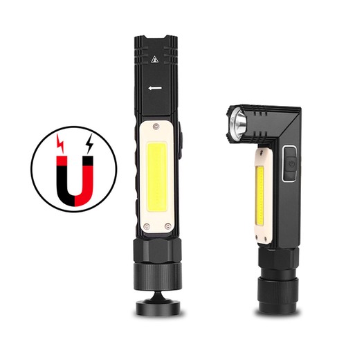Linterna de trabajo magnética recargable USB LED COB antorcha faro camping - Imagen 8 de 12
