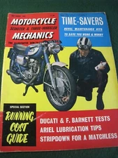 CLASSIC MOTORCYCLE MECHANICS MAGAZINE SEP 1962 RUNNING COST TIME SAVERS DUCATI A