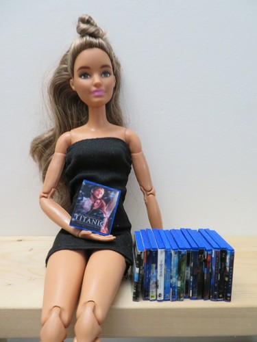 15 Pcs for Barbie Blu Ray DVD Movies Dollhouse Miniature 1/6 Scale DVD
