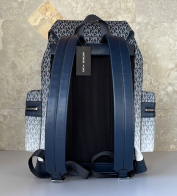 MICHAEL KORS COOPER LARGE UTILITY BACKPACK MK OMBRE NAVY | eBay