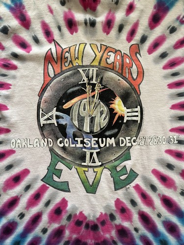 Grateful Dead Vintage Shirt New Years Eve 1991 Tie Dye Gr. XL Oakland Coliseum - Bild 3 von 11