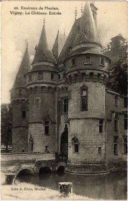 Old postcard Vigny Le Chateau, entrance FRANCE (1330090)