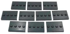 Lego 10 New Black Tiles Minifig Series 24 25 27 Display Stands 3 x 4 w/ Studs P4