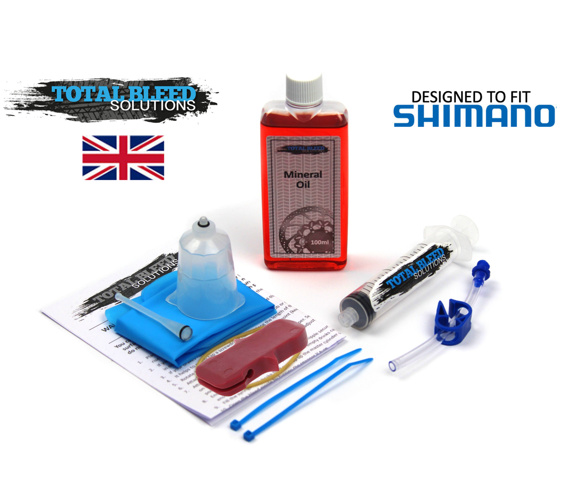 TBS SHIMANO FUNNEL BLEED KIT 100ml OF MINERAL OIL! FOR ALL MTB
