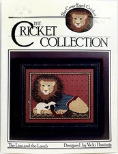 1987 Cricket Collection The Lion+The Lamb 40 Cross Stitch Pattern Booklet 11834