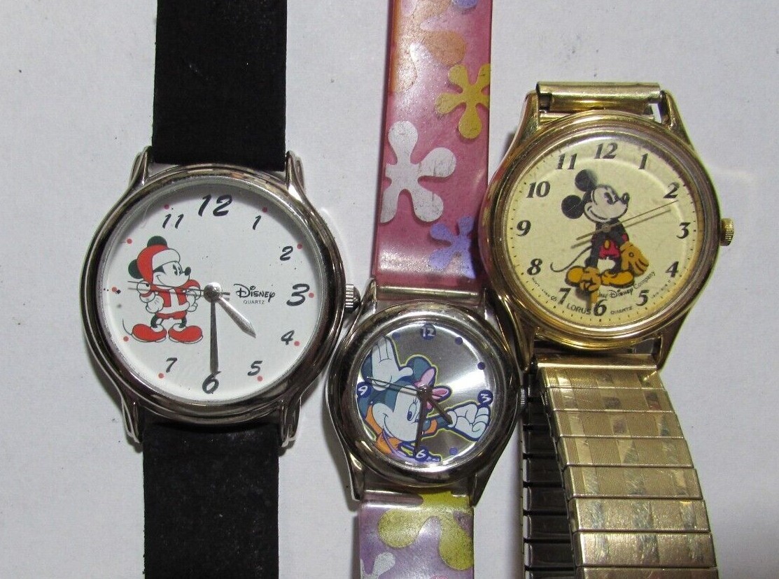3 Mickey Mouse Watches Disney and Lorus | eBay