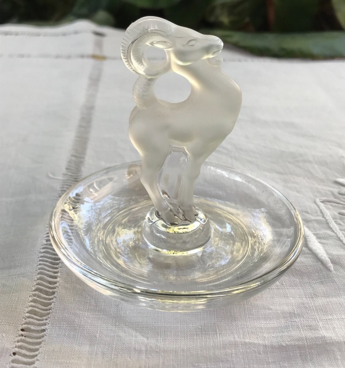 工芸品 VINTAGE LALIQUE Old Vintage Lalique Baguier Crystal Clear Cup French Art