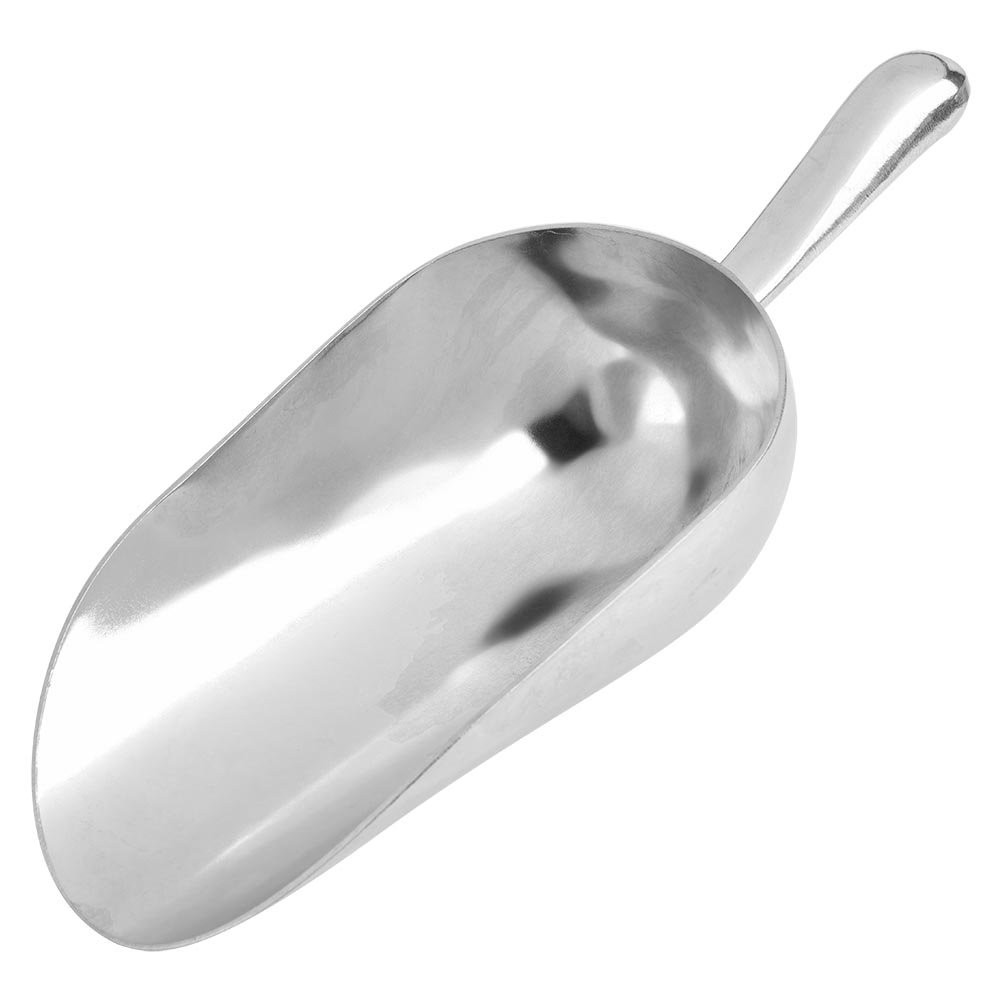 Pelle alimentaire alliage aluminium au design monobloc et finition brossée