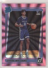 2021-22 Panini Donruss Rated Rookie Holo Pink Laser Ziaire Williams #248 0bc1