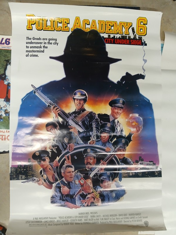 POLICE ACADEMY poster 6 CITY UNDER SIEGE movie poster - Morgan Weistling artwork