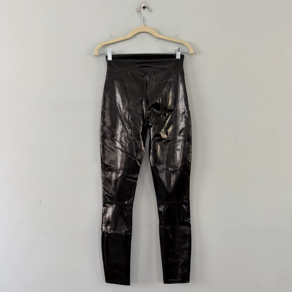 Leggings Spanx SPANXhape Imitación Cuero Charol Brillante Cintura Alta Nuevos con Etiquetas Talla Pequeña Foto 4 de 4