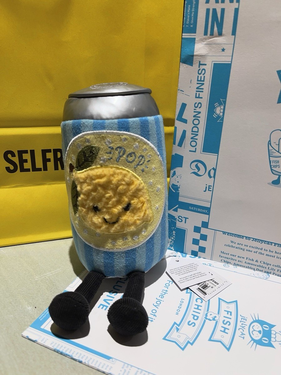 Jellycat Amuseables Jesse Can of Pop Selfridges London Exclusive