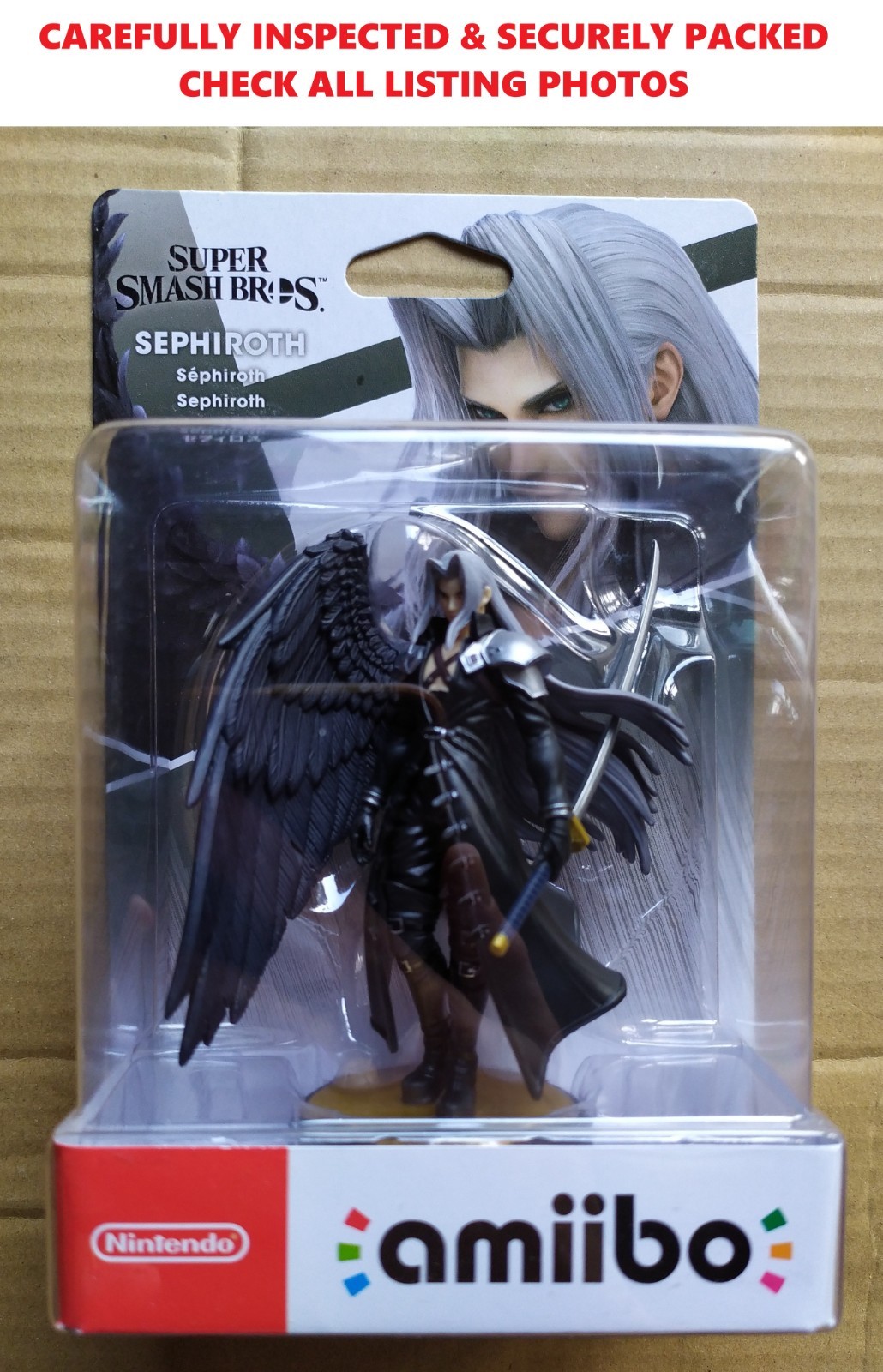 Amiibo Sephiroth Super Smash Bros entraînez votre propre combattant virtuel sur Nintendo Switch