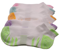 5 Pairs Women's Sports Ankle Socks with Cushion  Anti Blister Design - NEW