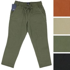 Gap Women's Easy Pull-On Elastic Pants with Drawstring Waist, Ankle Length