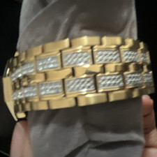 Bulova Two-Tone Gold/Silver Quartz Chronograp...