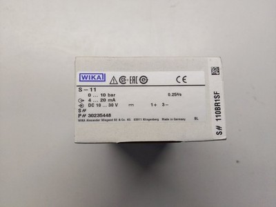 WIKA S-11 Druckmessumformer Transmitter