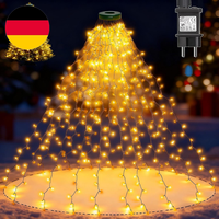 Joycome Lichterkette Weihnachtsbaum 2M 400 LED Christbaumbeleuchtung Mit Ring, 8