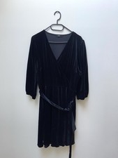Velvet black party dress size 20 George 